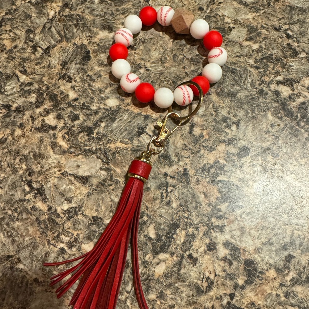 Baseball wristlet